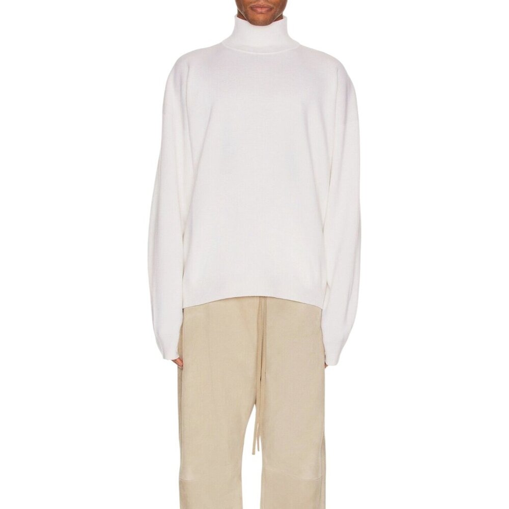 Fear of God Eternal Merino Wool Turtleneck in Cream XX-Large/2X New Unisex Top